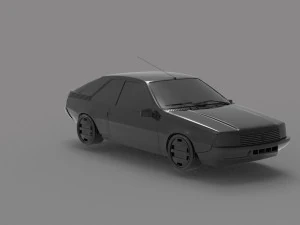 Car Renault Fuego READY TO PRINT MODEL 3D Print Model