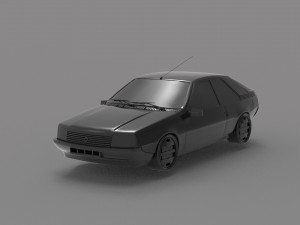 Car Renault Fuego READY TO PRINT MODEL 3D 프린트 모델