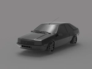 Car Renault Fuego READY TO PRINT MODEL 3D Print Model