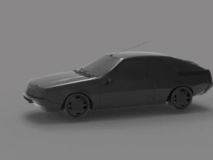 Car Renault Fuego READY TO PRINT MODEL 3D Print Model