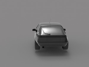 Car Renault Fuego READY TO PRINT MODEL 3D 프린트 모델