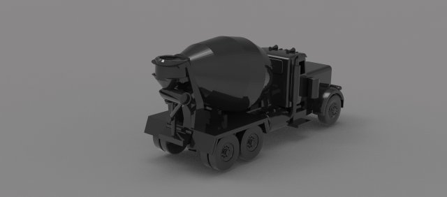 Construction truck READY TO PRINT MODEL 3D Baskı Modeli .c4d .max .obj .3ds .fbx .stl .blend 