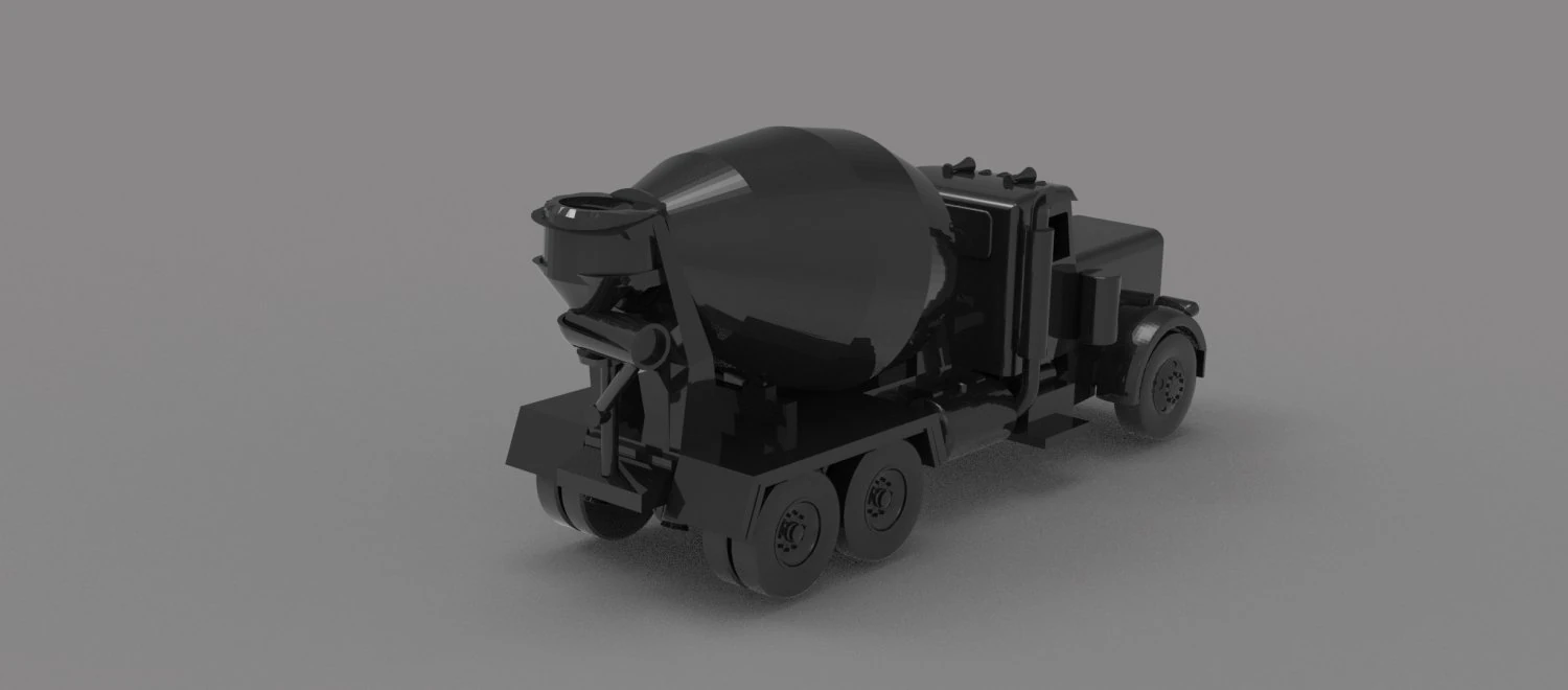 Construction truck READY TO PRINT MODEL 3D Print Model .c4d .max .obj .3ds .fbx .stl .blend 