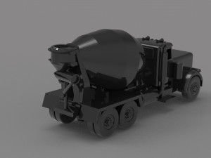 Construction truck READY TO PRINT MODEL 3Dプリントモデル