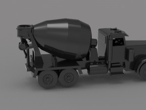 Construction truck READY TO PRINT MODEL 3D Baskı Modeli