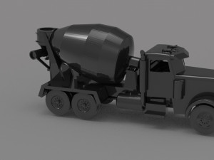 Construction truck READY TO PRINT MODEL 3D Baskı Modeli