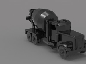 Construction truck READY TO PRINT MODEL 3D Baskı Modeli