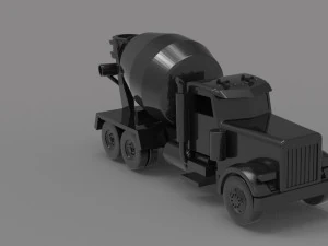 Construction truck READY TO PRINT MODEL 3D Print Model