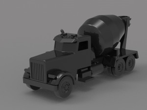 Construction truck READY TO PRINT MODEL 3D Baskı Modeli