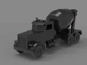 Construction truck READY TO PRINT MODEL 3D Print Model