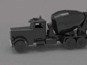 Construction truck READY TO PRINT MODEL 3D Baskı Modeli