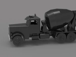 Construction truck READY TO PRINT MODEL 3D Print Model