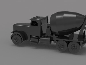 Construction truck READY TO PRINT MODEL 3D Baskı Modeli