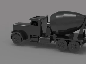 Construction truck READY TO PRINT MODEL 3D Print Model