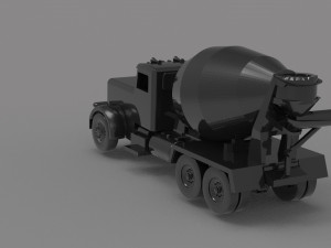 Construction truck READY TO PRINT MODEL 3D Baskı Modeli