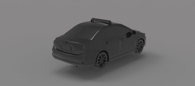 Corolla taxi - Car READY TO PRINT MODEL 3D 打印模型 .c4d .max .obj .3ds .fbx .stl .blend 