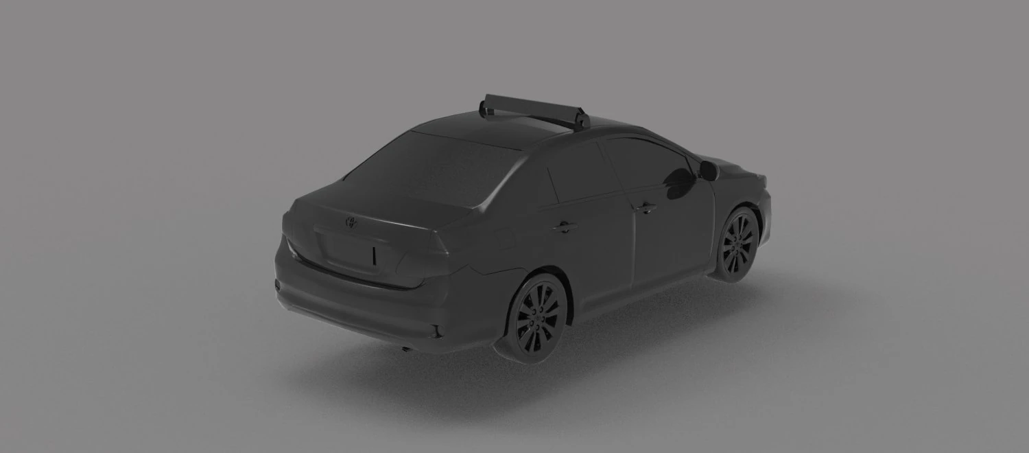 Corolla taxi - Car READY TO PRINT MODEL 3D Print Model .c4d .max .obj .3ds .fbx .stl .blend 