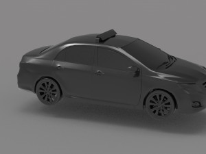Corolla taxi - Car READY TO PRINT MODEL 3D 打印模型