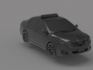 Corolla taxi - Car READY TO PRINT MODEL 3D 打印模型