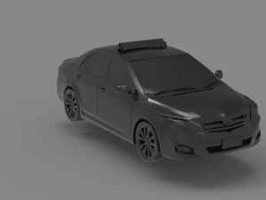 Corolla taxi - Car READY TO PRINT MODEL 3D Print Model