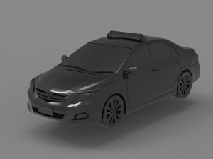 Corolla taxi - Car READY TO PRINT MODEL 3D 打印模型