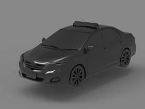 Corolla taxi - Car READY TO PRINT MODEL 3D Print Model