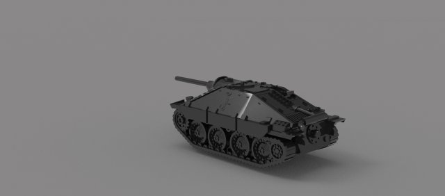 Hetzer Tank READY TO PRINT MODEL 3D Принт Модель .c4d .max .obj .3ds .fbx .stl .blend 