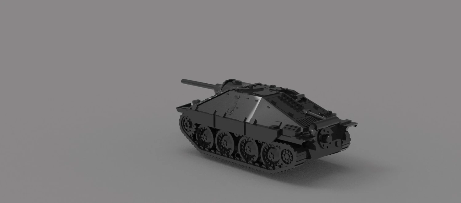 Hetzer Tank READY TO PRINT MODEL 3D Print Model .c4d .max .obj .3ds .fbx .stl .blend 