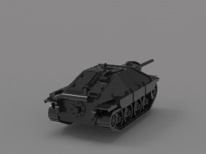 Hetzer Tank READY TO PRINT MODEL 3D Принт Модель