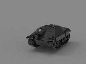Hetzer Tank READY TO PRINT MODEL 3D Принт Модель