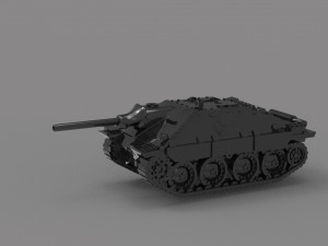 Hetzer Tank READY TO PRINT MODEL 3D Принт Модель