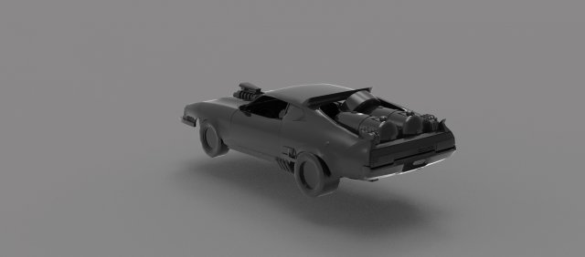 Falcon racing Car READY TO PRINT MODEL Modelo de impresión 3D .c4d .max .obj .3ds .fbx .stl .blend
