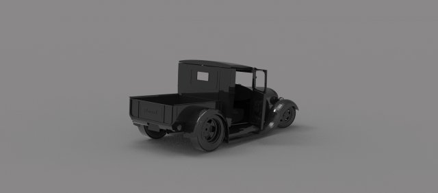 Hot Rod Truck READY TO PRINT MODEL Modèles 3D en vedette .c4d .max .obj .3ds .fbx .stl .blend 