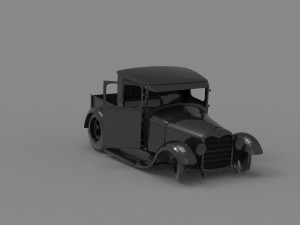 Hot Rod Truck READY TO PRINT MODEL Modèles 3D en vedette