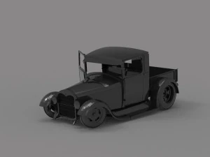 Hot Rod Truck READY TO PRINT MODEL 3D Print Model