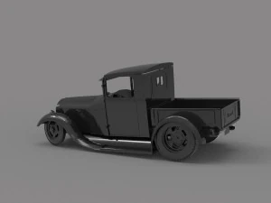 Hot Rod Truck READY TO PRINT MODEL 3D Print Model