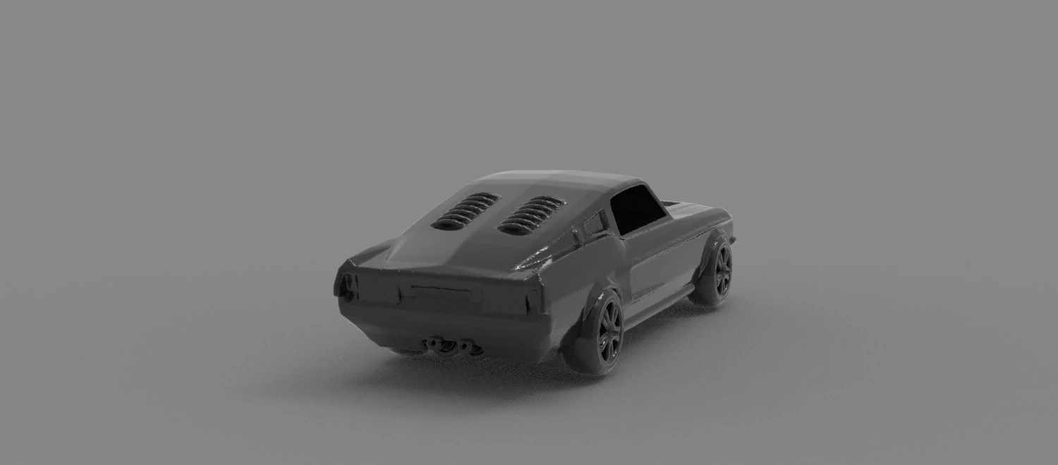 Mustang printable car READY TO PRINT MODEL 3D Print Model .c4d .max .obj .3ds .fbx .stl .blend 