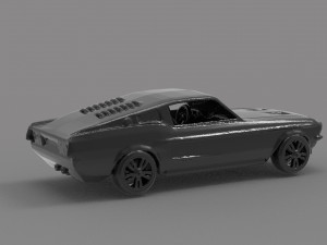 Mustang printable car READY TO PRINT MODEL Modèles 3D en vedette