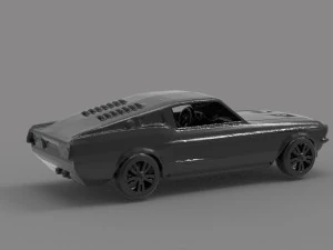 Mustang printable car READY TO PRINT MODEL 3D Print Model