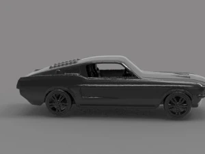 Mustang printable car READY TO PRINT MODEL 3D Print Model