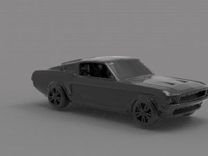 Mustang printable car READY TO PRINT MODEL Modèles 3D en vedette
