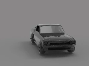 Mustang printable car READY TO PRINT MODEL 3D Print Model