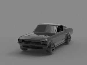 Mustang printable car READY TO PRINT MODEL Modèles 3D en vedette