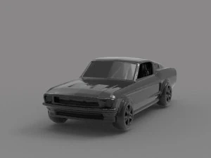 Mustang printable car READY TO PRINT MODEL 3D Print Model