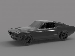 Mustang printable car READY TO PRINT MODEL Modèles 3D en vedette