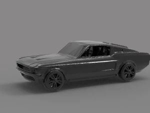 Mustang printable car READY TO PRINT MODEL 3D Print Model