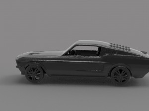 Mustang printable car READY TO PRINT MODEL Modèles 3D en vedette