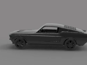 Mustang printable car READY TO PRINT MODEL 3D Print Model