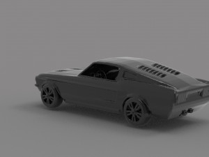 Mustang printable car READY TO PRINT MODEL Modèles 3D en vedette