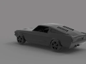 Mustang printable car READY TO PRINT MODEL 3D Print Model